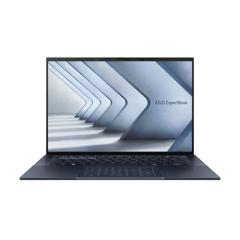 ASUS ExpertBook B9 OLED (B9403) 14-inch ultralight magnesium-lithium business laptop, open front view