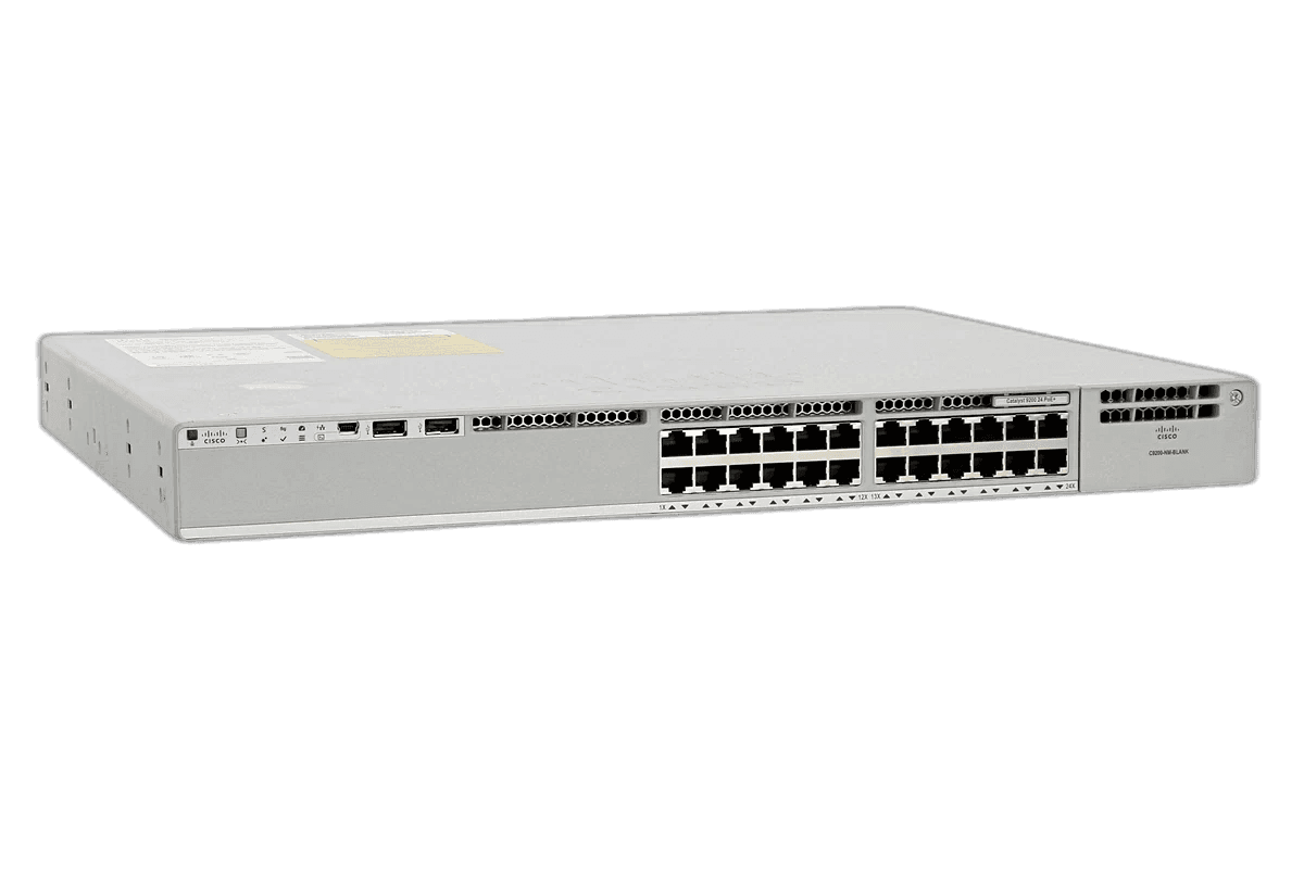 Cisco Catalyst 9200 24-port gigabit enterprise managed switch C9200-24T-E front view