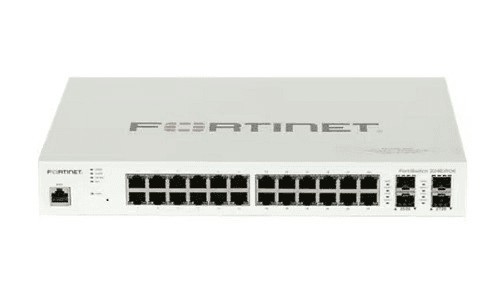 Fortinet FortiSwitch 224E-POE 24-port PoE+ managed switch front view