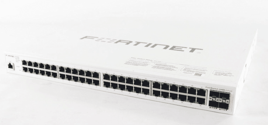 Fortinet FortiSwitch 248E 48-port enterprise access managed switch front view