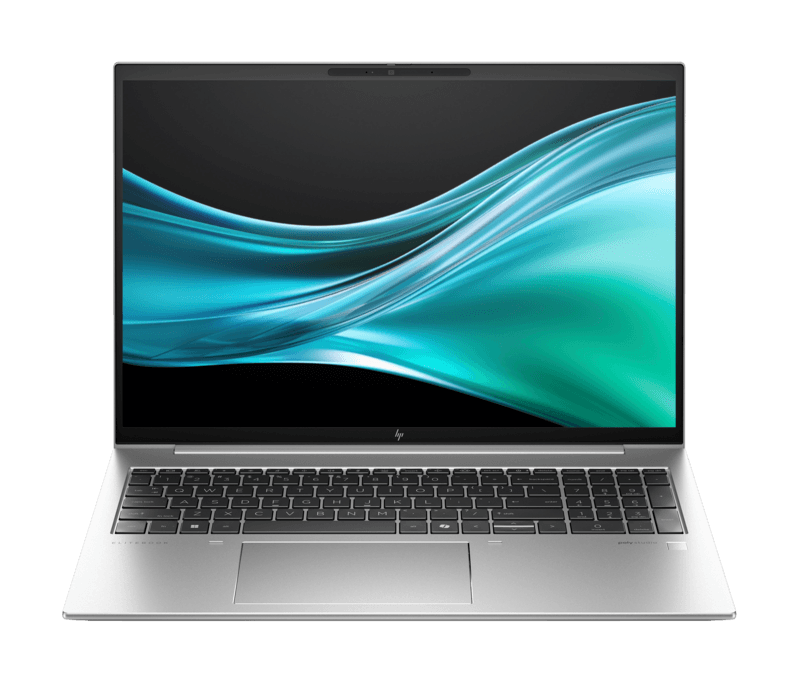 HP EliteBook 860 16 inch G11 business laptop with numeric keypad, open front view