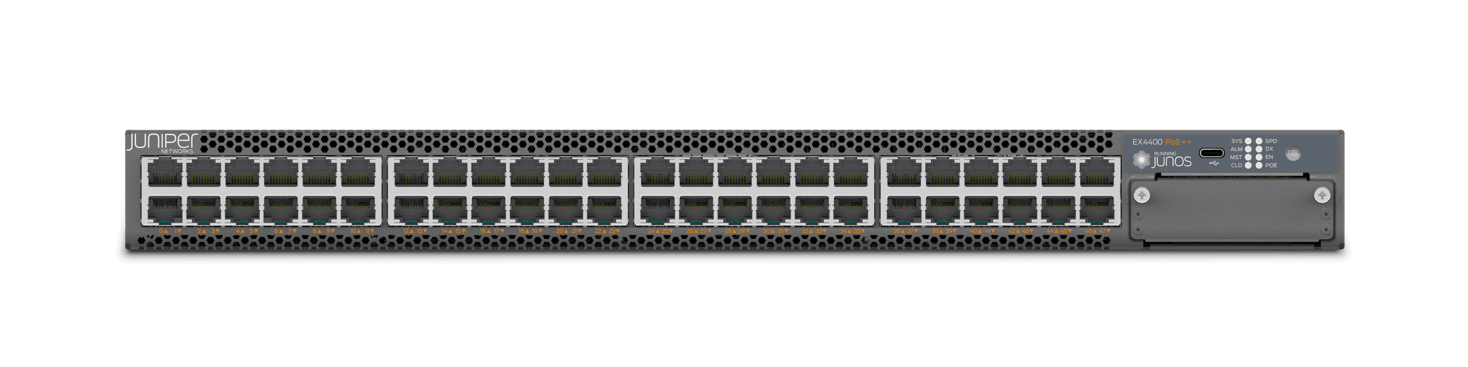 Juniper EX4400 48-port enterprise access switch with transparent background