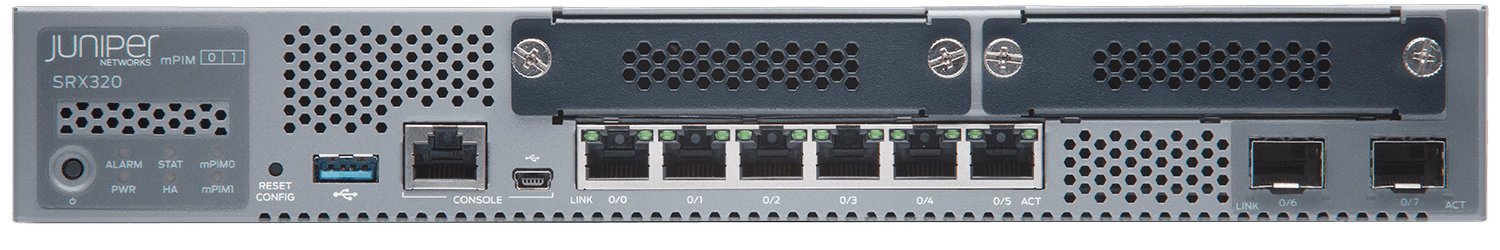 Juniper SRX320 Services Gateway front view