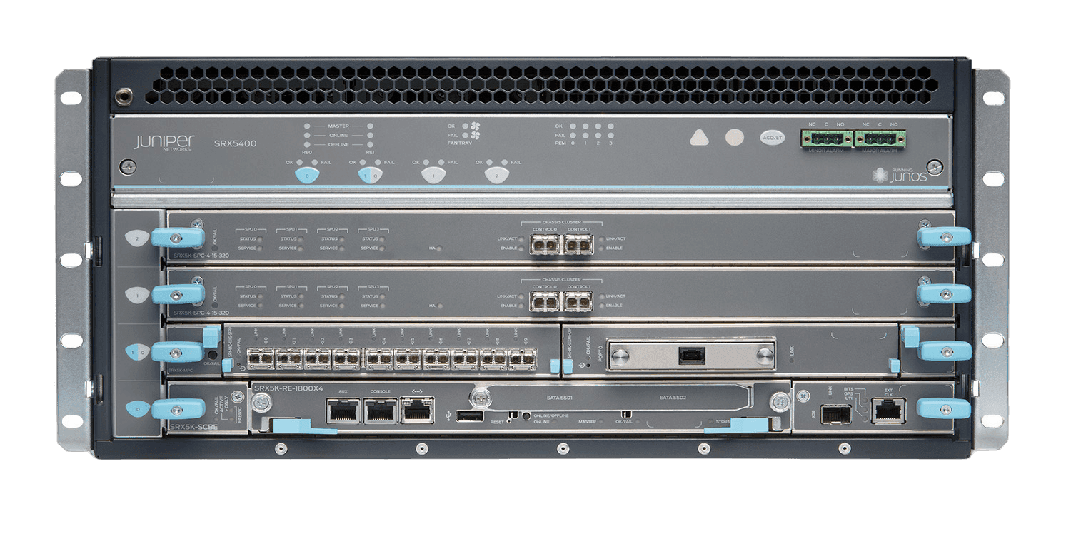 Juniper SRX5400 Services Gateway chassis front view
