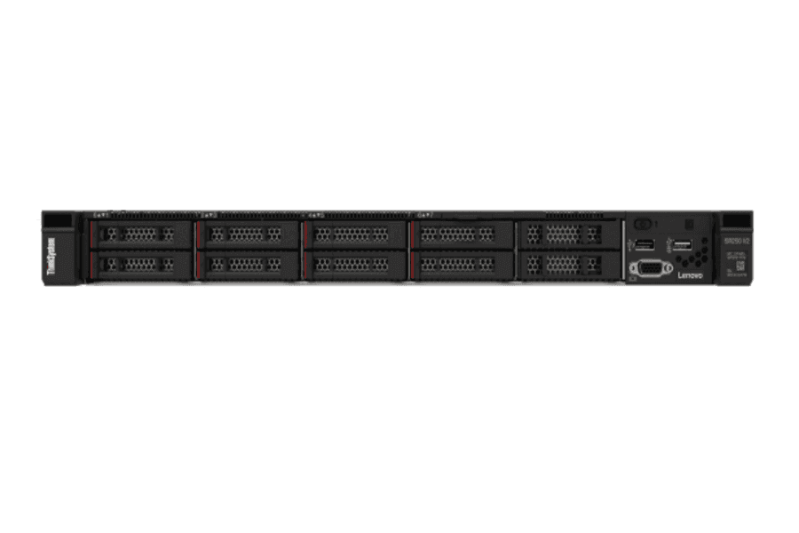 Lenovo ThinkSystem SR250 V3 1U rack server front view