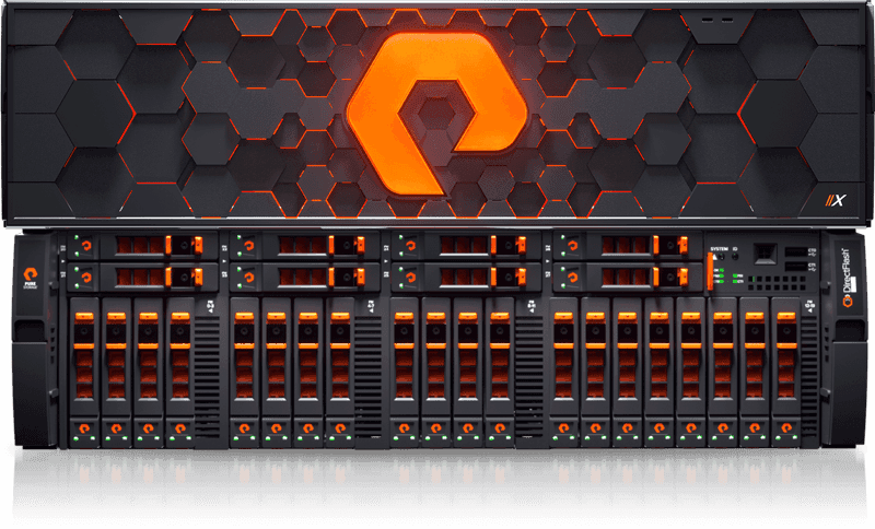 Pure Storage FlashArray X R5 mission-critical all-flash storage array front view