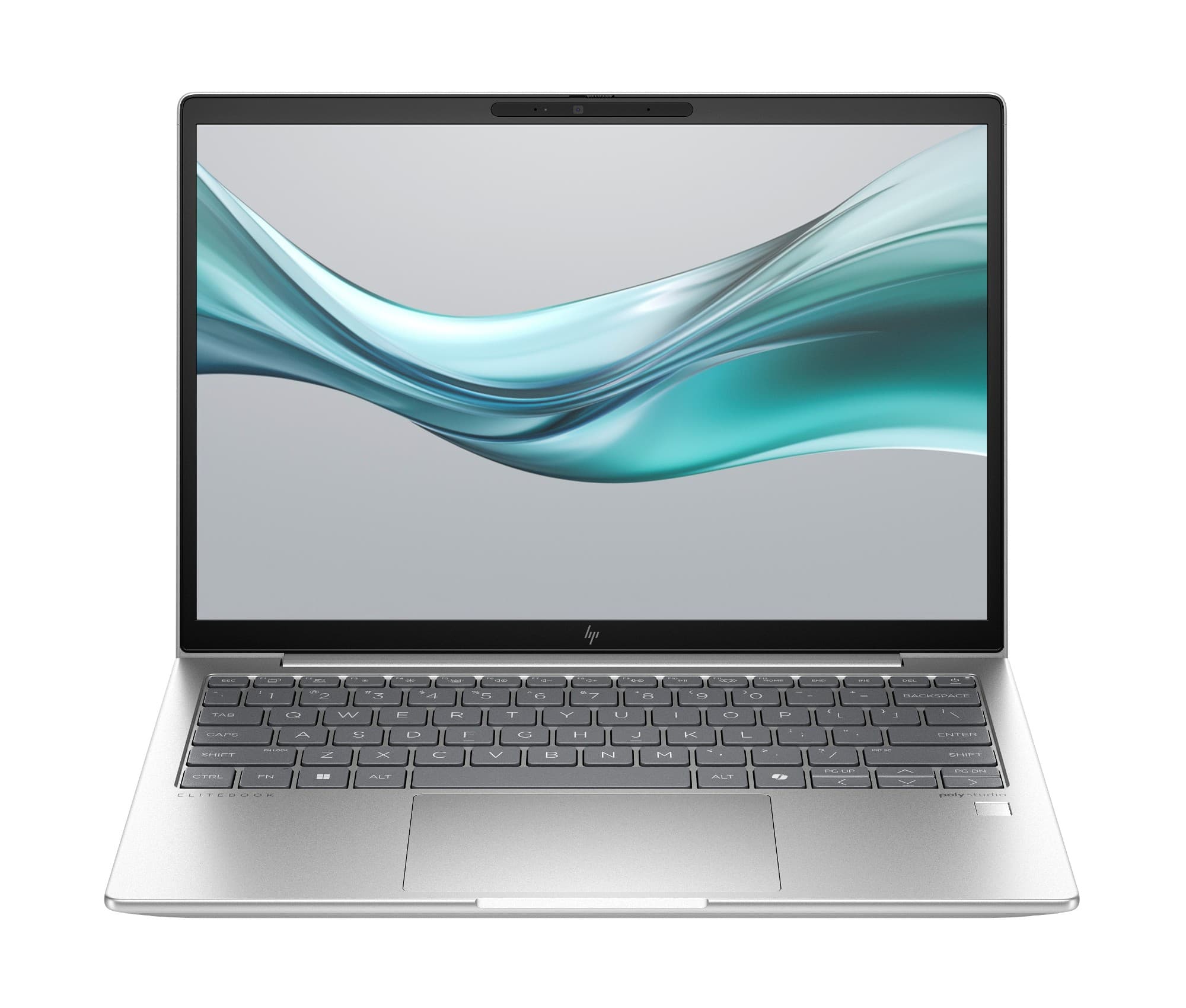 HP EliteBook 630 G11 13.3-inch business laptop in Pike Silver, shown open at an angle with the keyboard and WUXGA display visible
