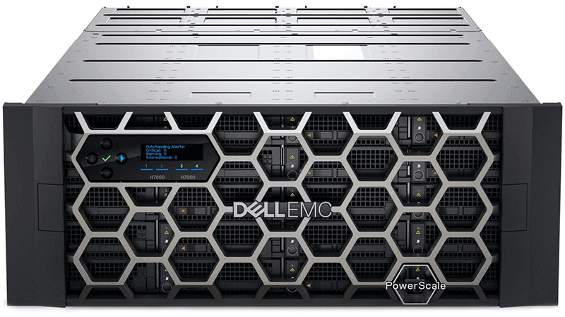 Dell PowerScale H7000 hybrid NAS 4U chassis front view