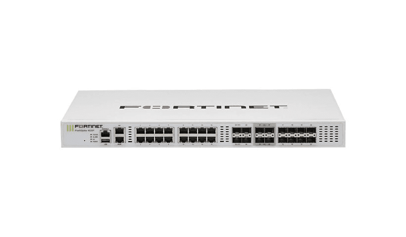 Fortinet FortiGate 400F enterprise 1U rack next-generation firewall front view