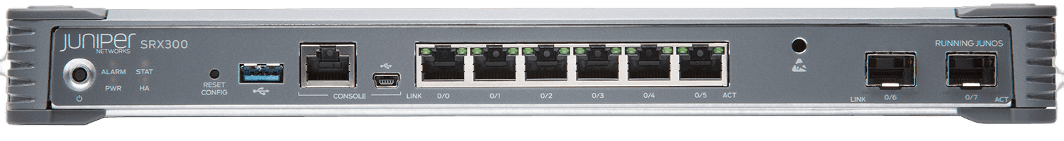 Juniper SRX300 Services Gateway front view
