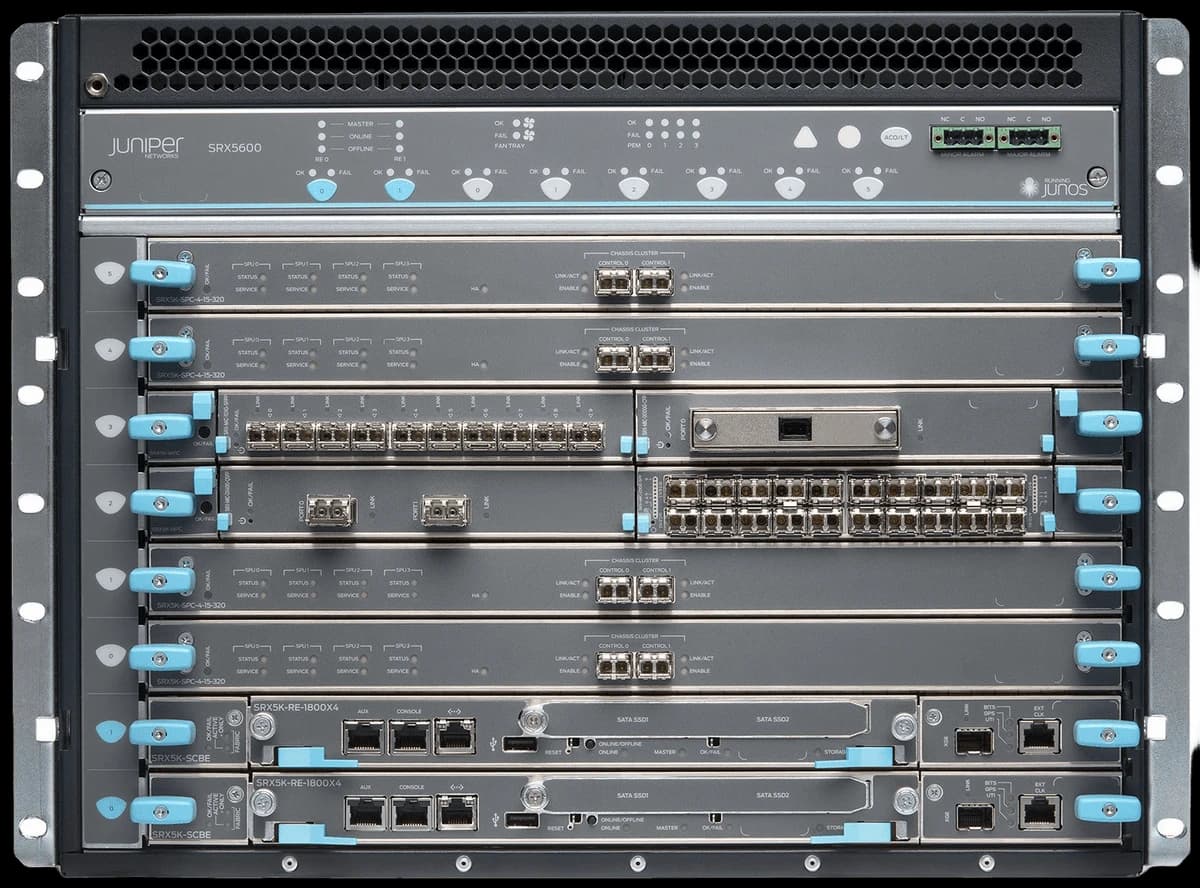 Juniper SRX5600 Services Gateway chassis front view