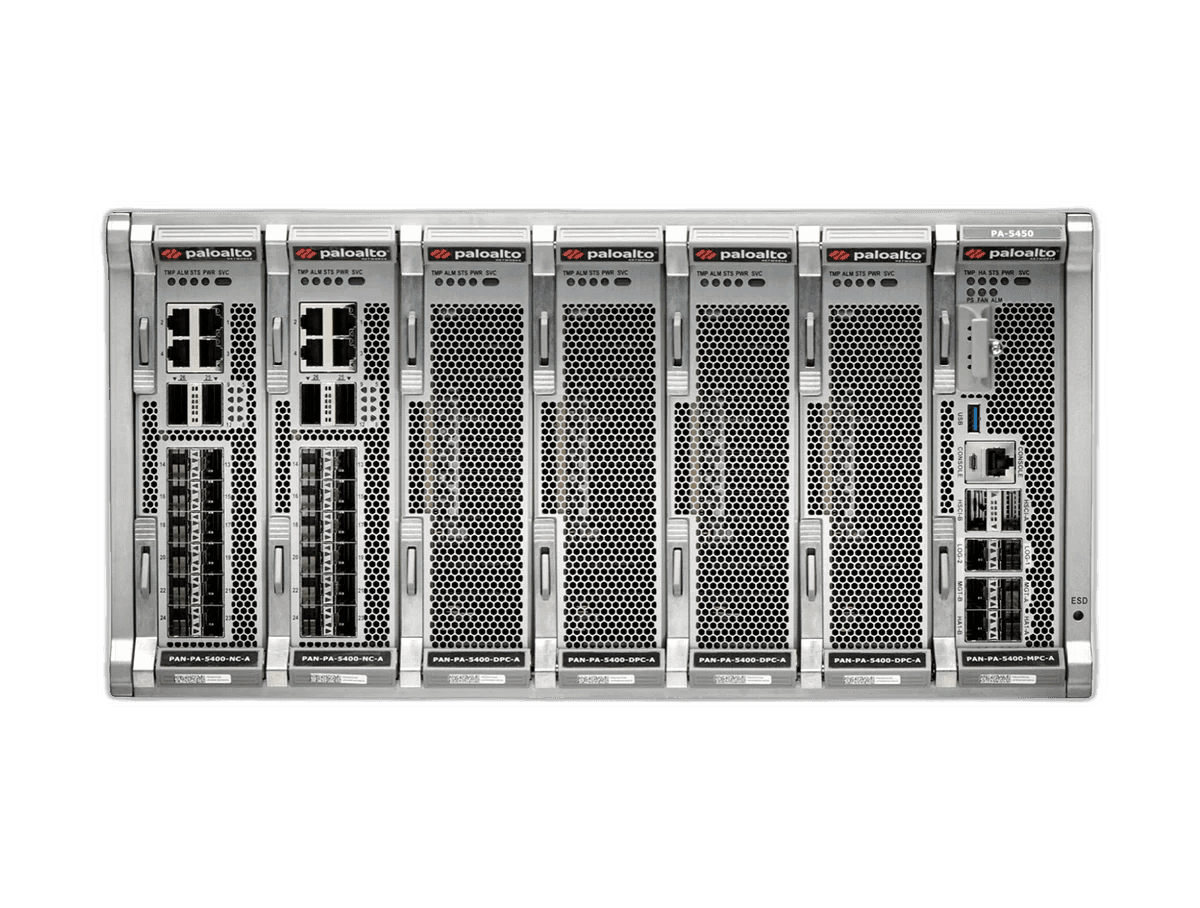 Palo Alto Networks PA-5450 5U high-performance data centre NGFW front view