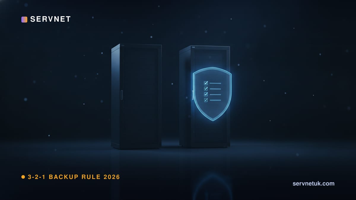 3-2-1 Backup Rule 2026: Why UK Firms Need 3-2-1-1-0 — article cover art