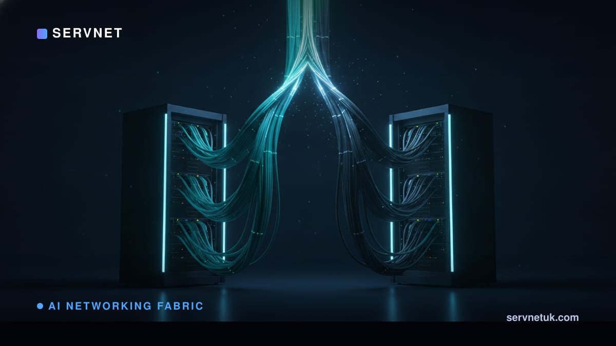 800G AI Fabrics 2026: InfiniBand vs Ethernet for UK — article cover art
