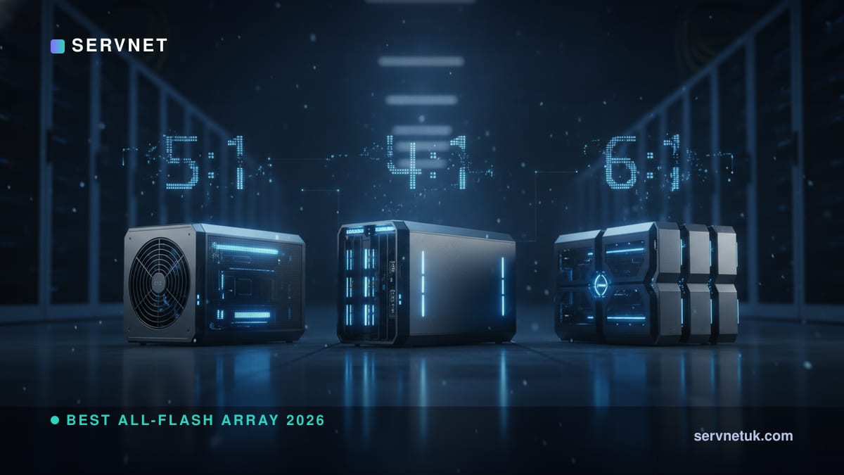 Best All-Flash Array 2026: Pure vs NetApp vs Dell for UK Buyers — article cover art