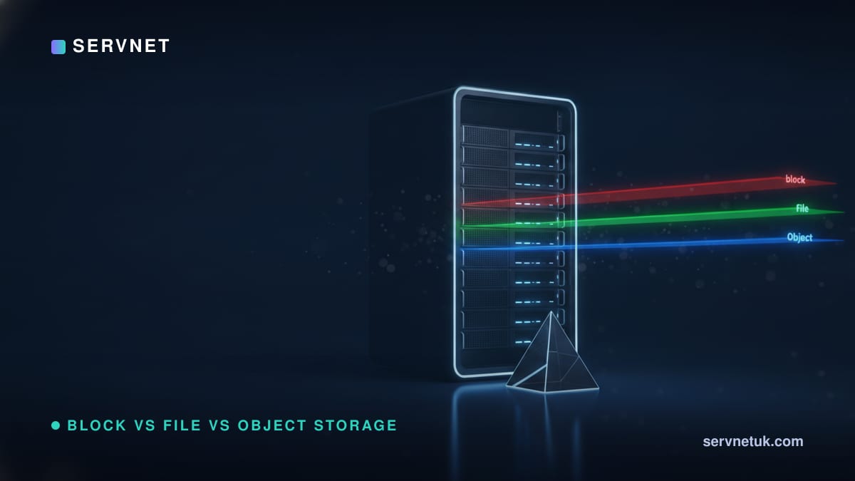 Block vs File vs Object Storage Explained for UK IT Buyers — article cover art