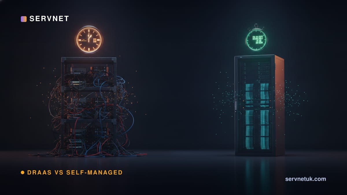 DRaaS vs Self-Managed DR: The 2026 UK Buyer's Call — article cover art