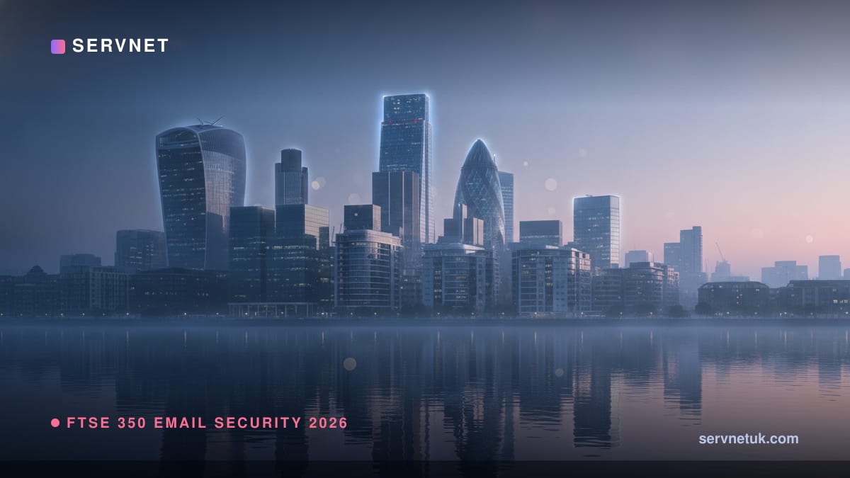 FTSE 350 email security 2026: DMARC, SPF and MTA-STS checked against NCSC guidance