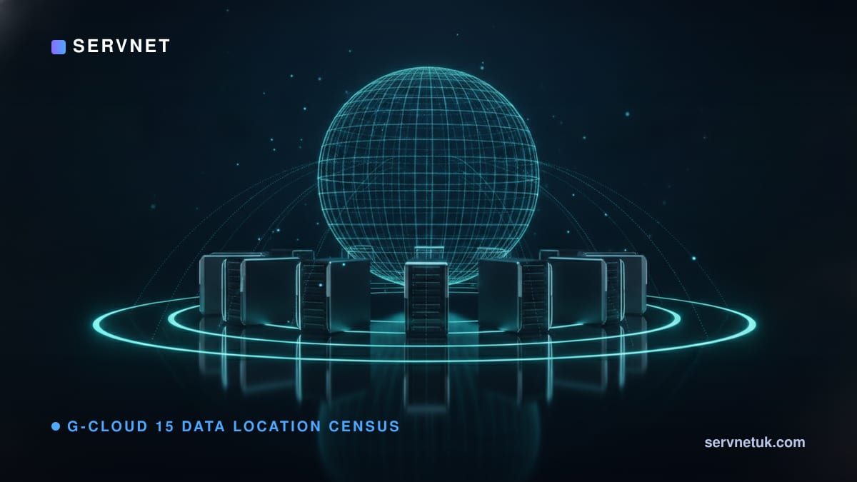 Where UK government cloud data is declared to go: a census of G-Cloud 15