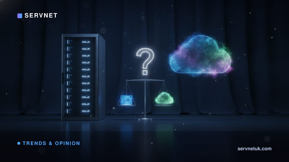 Is the on-prem server dead? Cloud vs on-prem in 2026 — article cover art