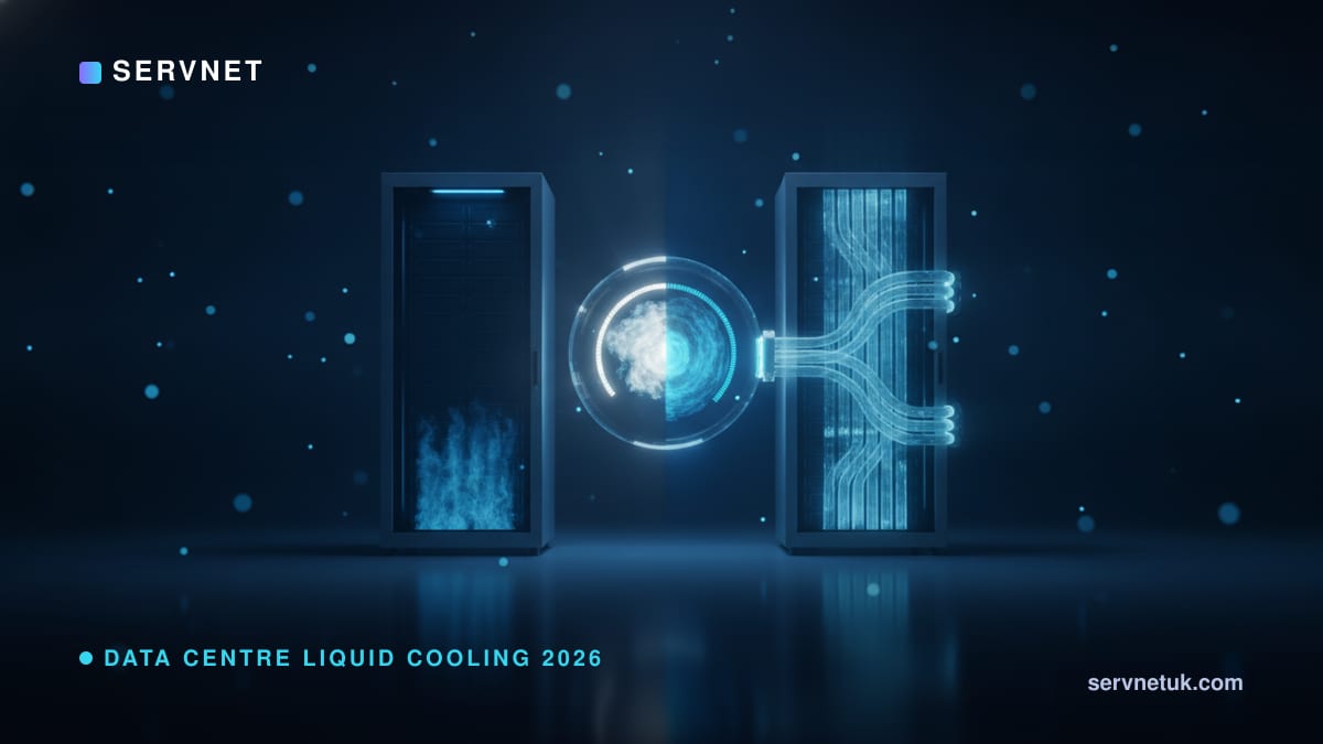 Data Centre Liquid Cooling 2026: The kW Where Air Dies — article cover art