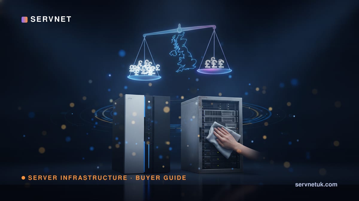 New vs refurbished enterprise servers: the 2026 economics for UK buyers — article cover art
