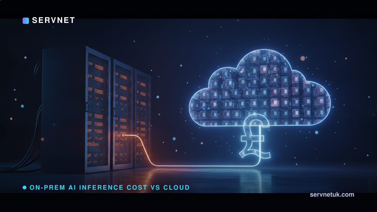 On-Prem AI Inference Break-Even 2026: Own vs Rent UK — article cover art