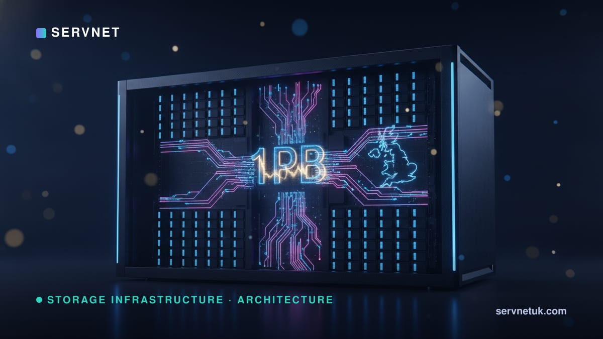 Designing a one-petabyte storage server in 2026: a UK reference architecture — article cover art