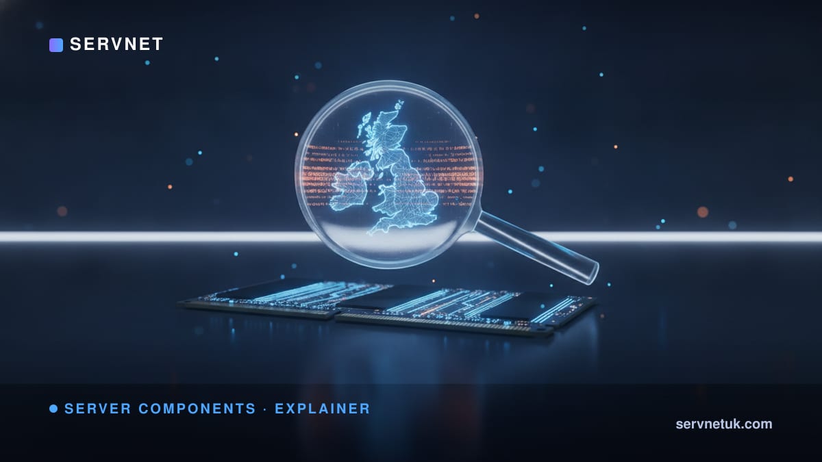 Server RAM speeds explained: why your DIMMs run slower than 6400 MT/s (UK 2026) — article cover art