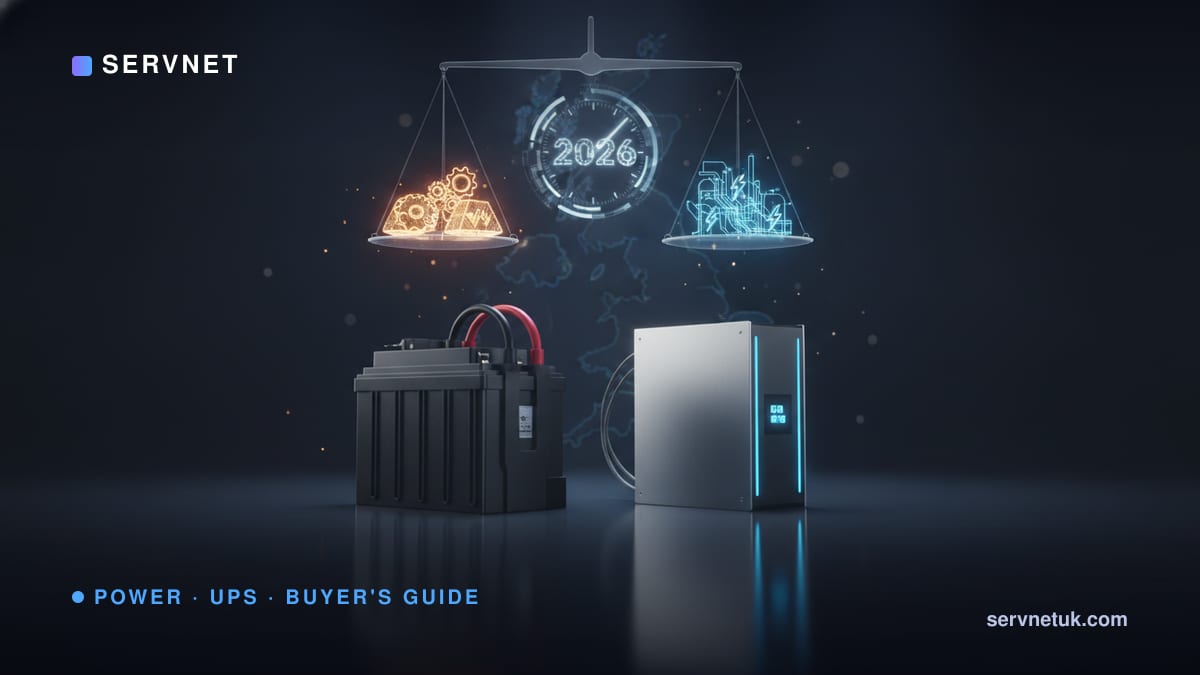 UPS batteries: VRLA vs lithium-ion (UK 2026)