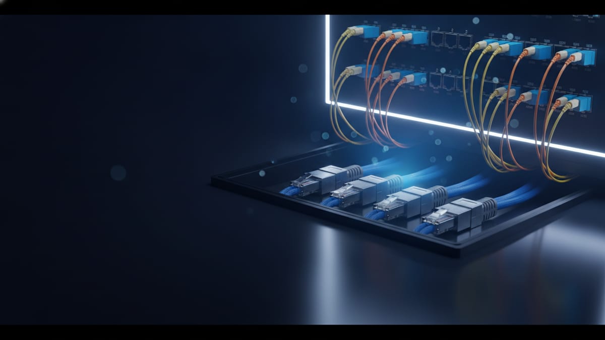 Illustration: Cat6a vs Fibre Office Cabling: The 25-Year Decision