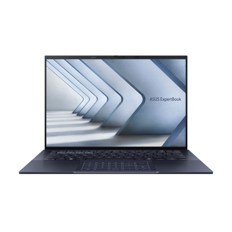 ASUS ExpertBook B9 OLED (B9403) 14-inch ultralight magnesium-lithium business laptop, open front view