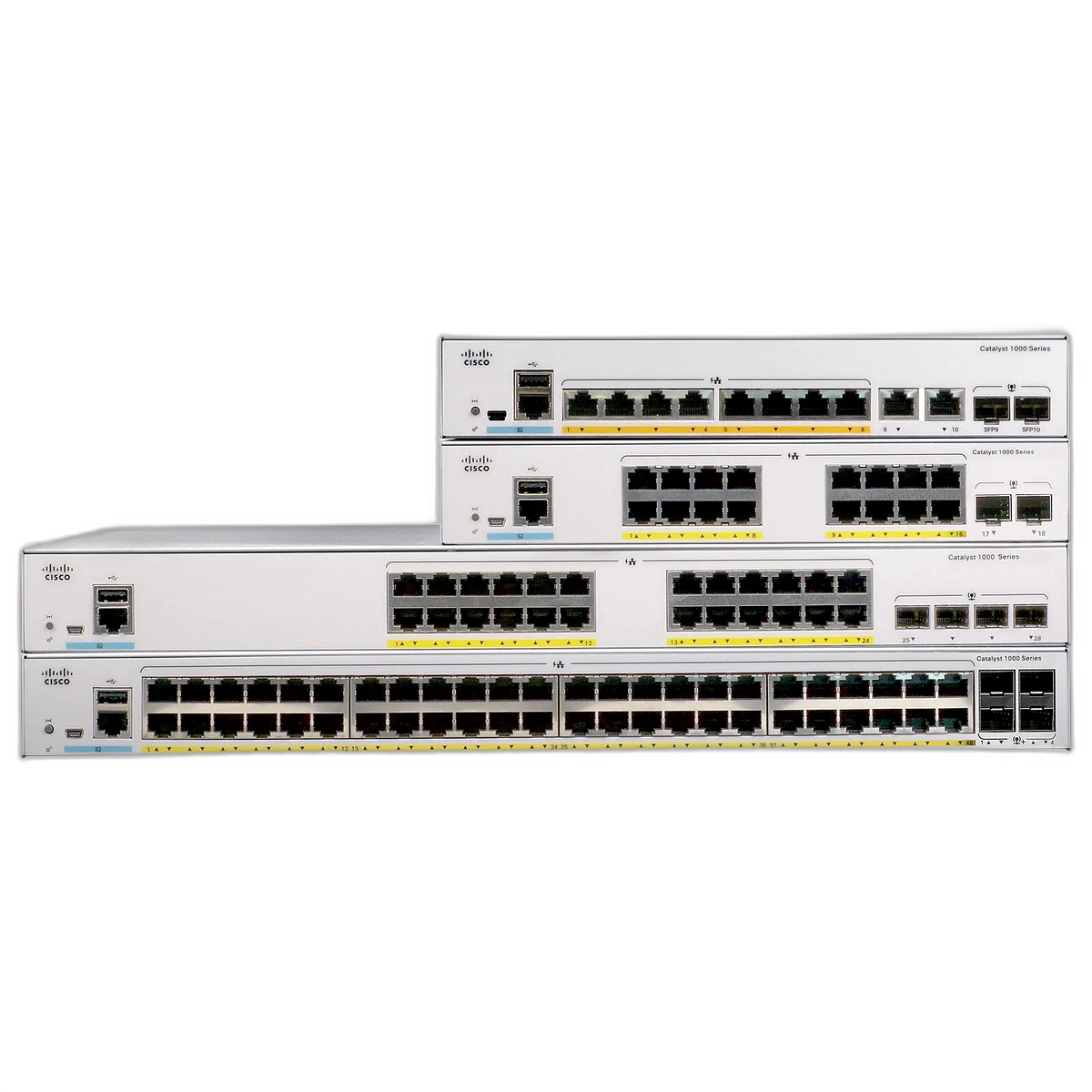 Cisco Catalyst 1000 24-port gigabit managed switch C1000-24T-4G-L front view