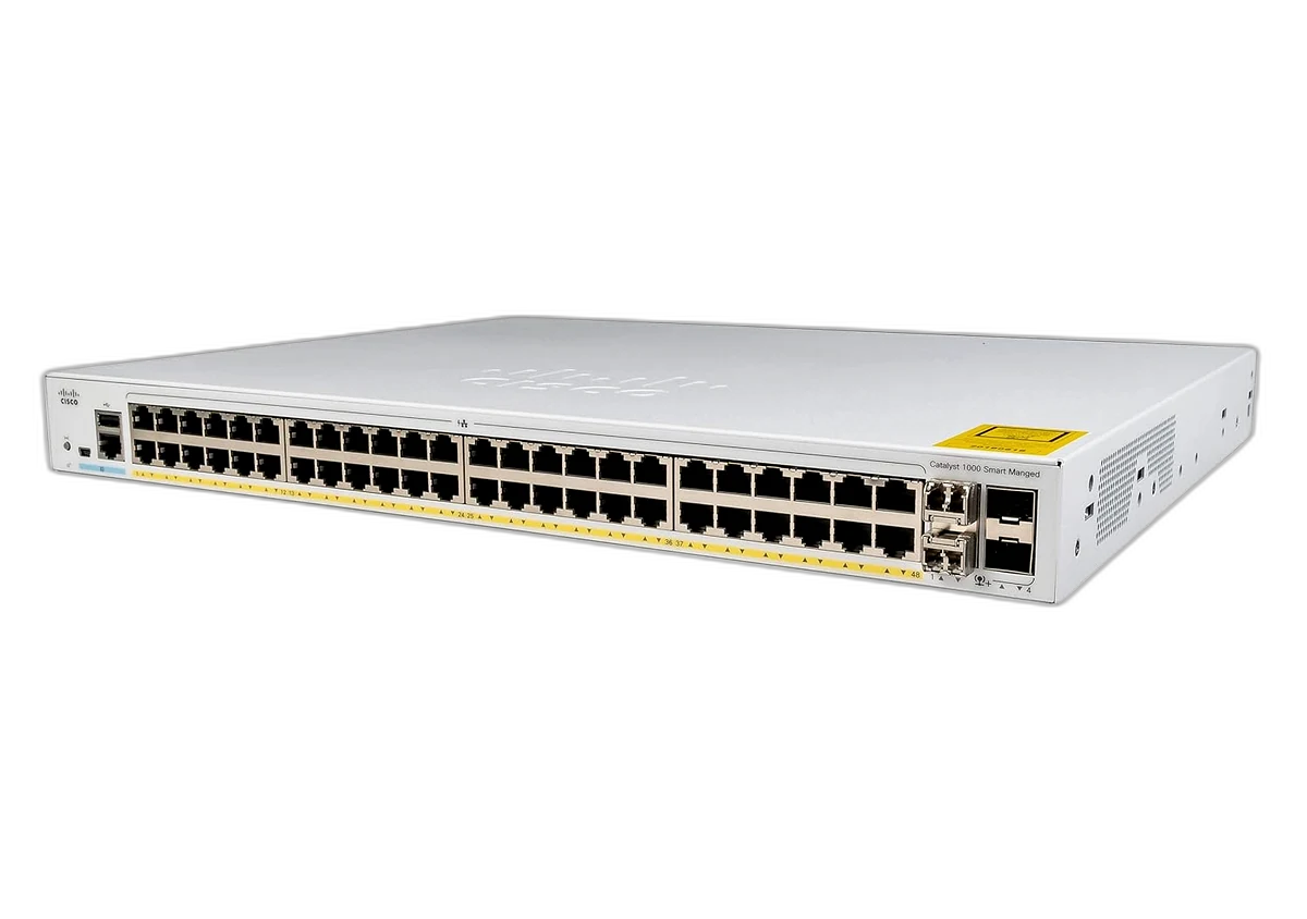 Cisco Catalyst 1000 48-port gigabit managed switch C1000-48T-4X-L front view