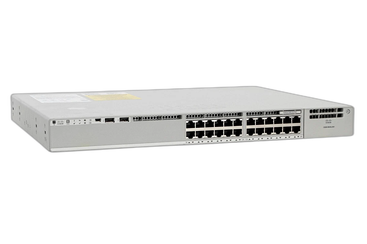 Cisco Catalyst 9200 24-port gigabit enterprise managed switch C9200-24T-E front view