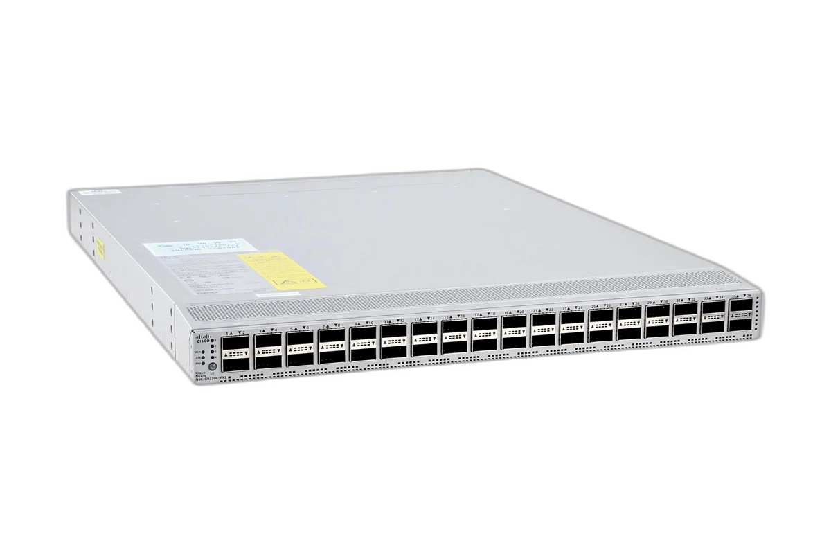 Cisco Nexus 9300 N9K-C9336C-FX2 36-port 100G data centre spine switch front view