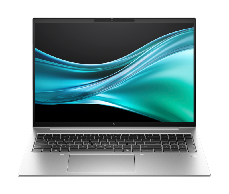 HP EliteBook 860 16 inch G11 business laptop with numeric keypad, open front view