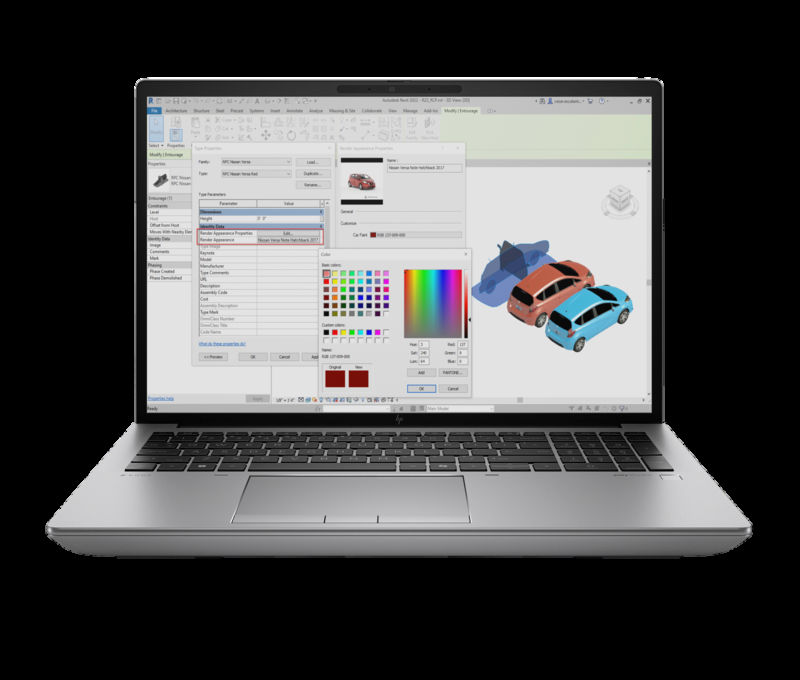 HP ZBook Fury 16 inch G11 high-performance mobile workstation, open front view