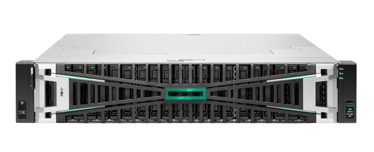 HPE Alletra Storage MP B10000 2U enterprise storage array front view