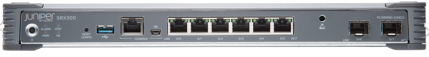 Juniper SRX300 Services Gateway front view