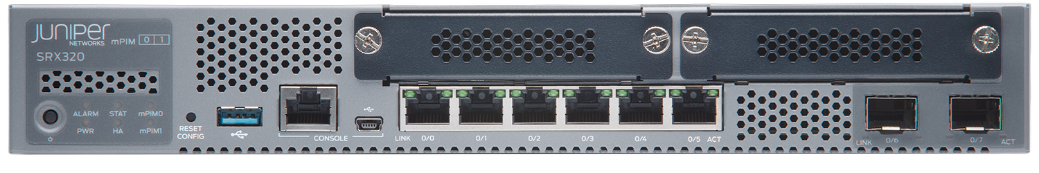 Juniper SRX320 Services Gateway front view