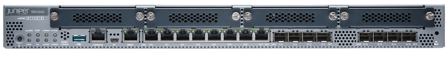 Juniper SRX340 Services Gateway front view