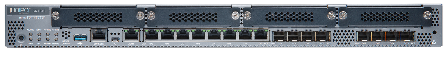 Juniper SRX345 Services Gateway front view