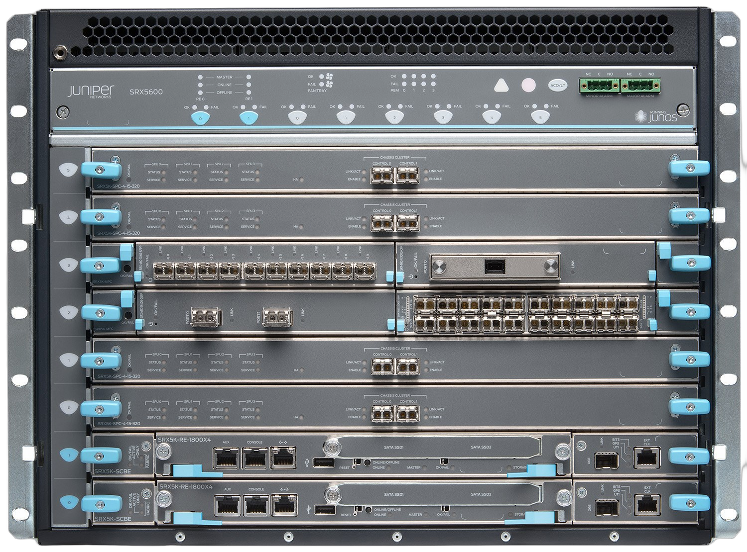 Juniper SRX5600 Services Gateway chassis front view