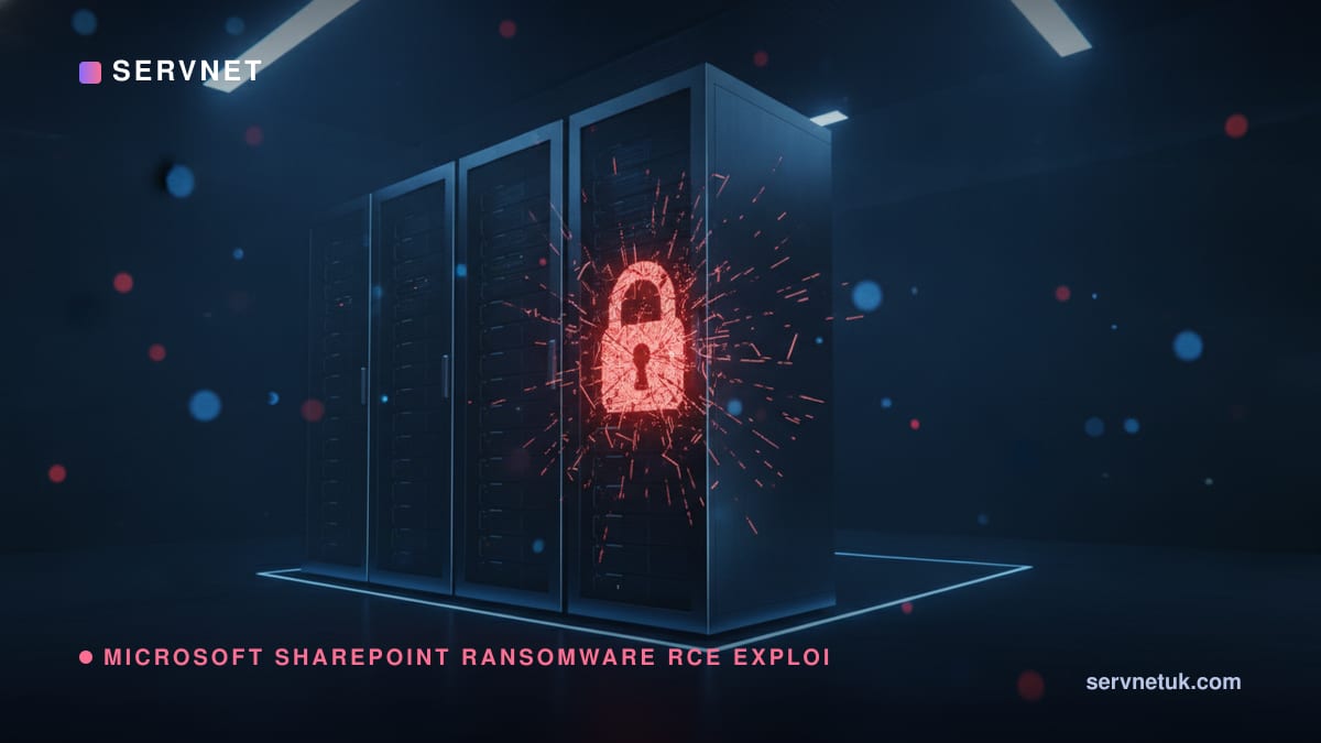 SharePoint RCE Now Fuels Ransomware: UK Patch Priority 2026 — article cover art