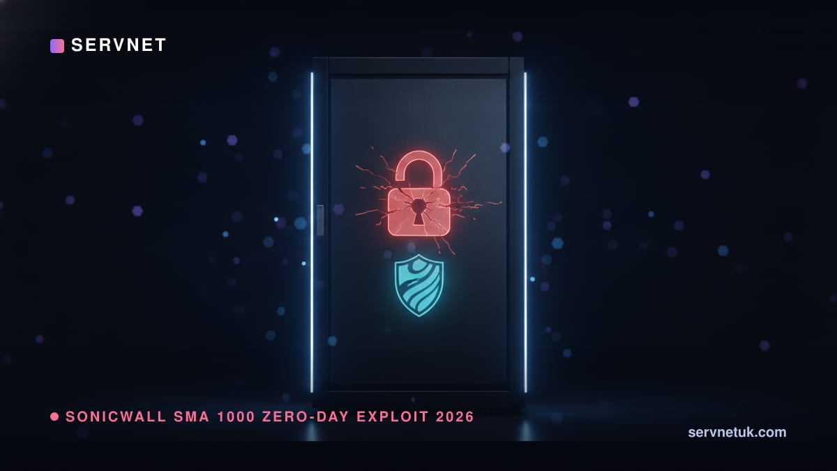 SonicWall SMA 1000 Zero-Day Exploit 2026: UK Risk & Fix