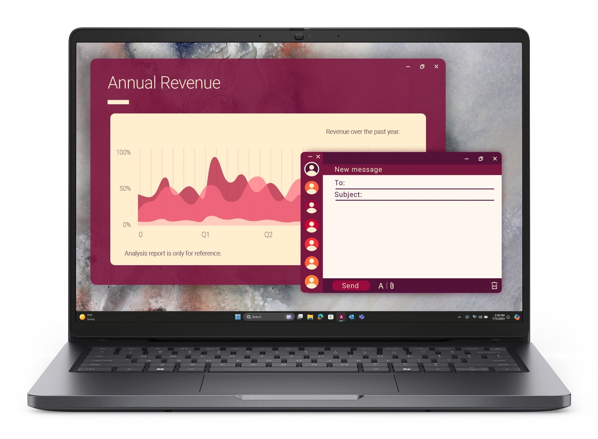 Dell Pro 14 (PC14250) in Magnetite — front view of the dark chassis with 14-inch display