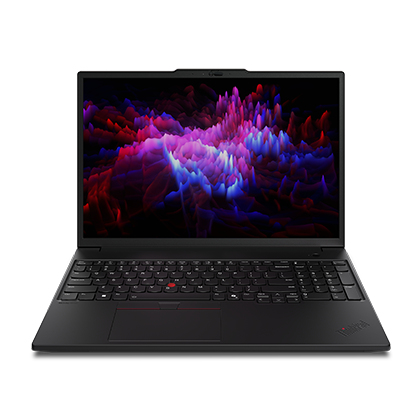Lenovo ThinkPad P16s Gen 4 — front view of the 16-inch WUXGA anti-glare display and ThinkPad keyboard