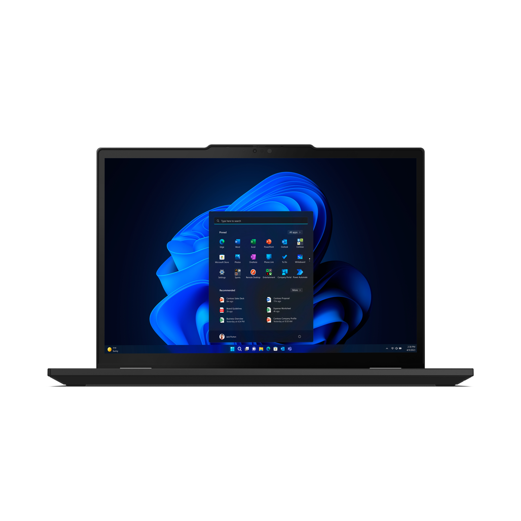 Lenovo ThinkPad X13 2-in-1 Gen 5 — angled view showing the 360° convertible hinge, backlit keyboard and TrackPoint