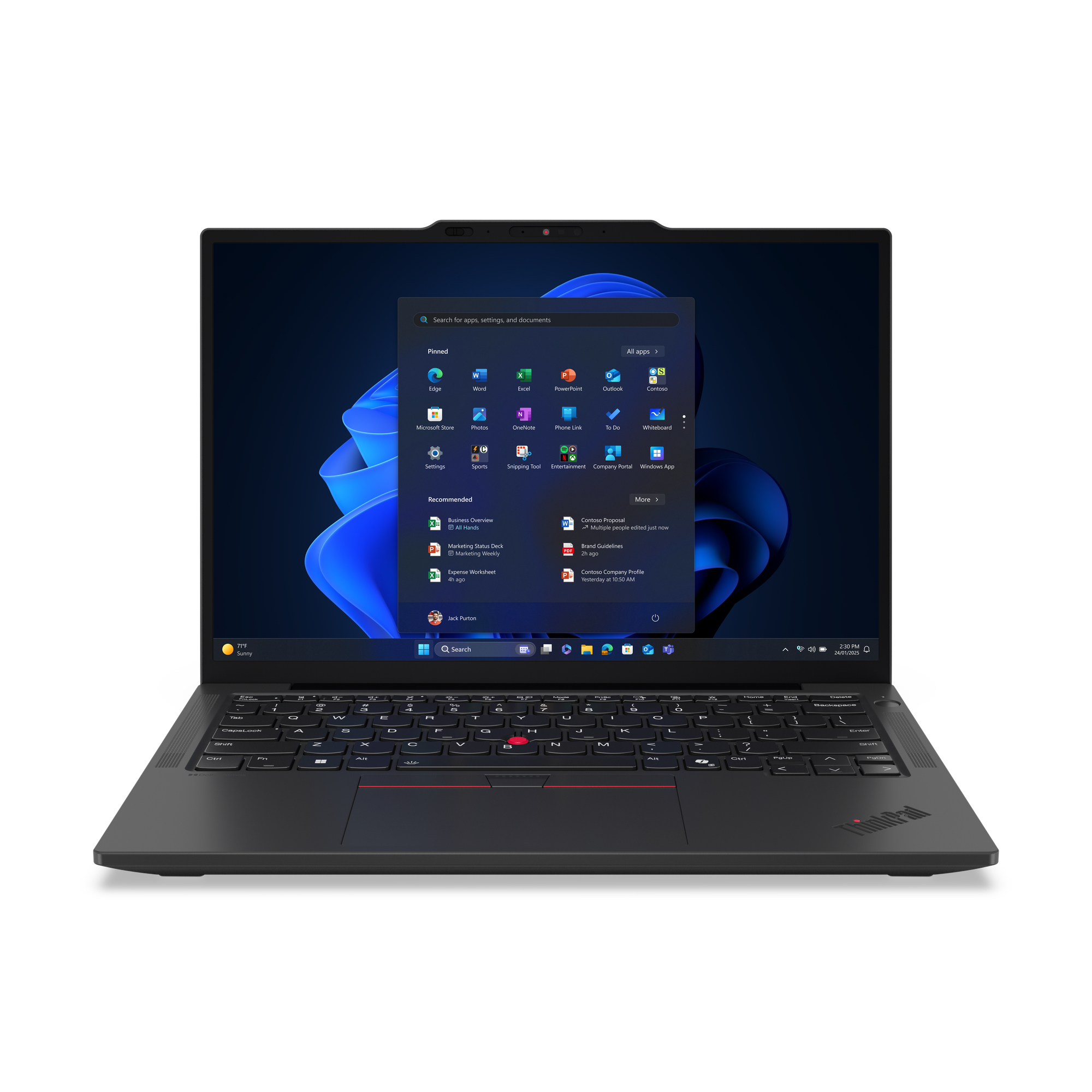 Lenovo ThinkPad X13 Gen 6 compact 13-inch business laptop in Black — front view with 13.3-inch WUXGA anti-glare display